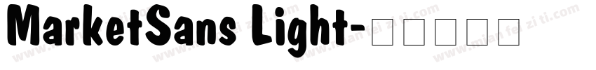 MarketSans Light字体转换